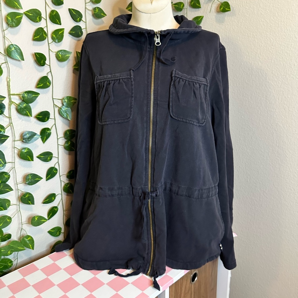 Liz Claiborne vintage Black Utility Jacket small preppy coquette goth twilight